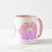 芍薬の花 マグカップ (正面右)