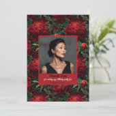 芍薬の花 夏の誕生日パーティー サンキューカード (スタンド正面)