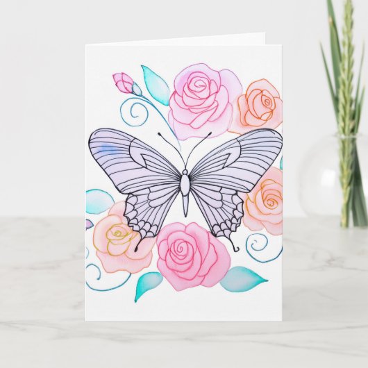 芍薬の花 案内状 (正面)