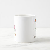 芍薬の誕生月フラワー コーヒーマグカップ (中央)