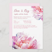 芍薬の贅沢 招待状 (正面/裏面)