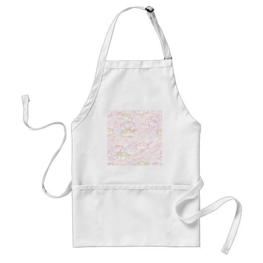 芍薬の金の輝き スタンダードエプロン (正面)