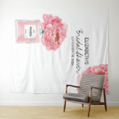 芍薬の香水 フラワーブライダルシャワー フォトバックドロップ タペストリー (インサイチュ(横))