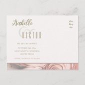 芍薬のSave the Dateテンプレート シーズンポストカード (裏面)