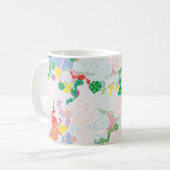 芍薬ピンク コーヒーマグカップ (正面左)