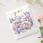 芍薬フラワーブーケお礼ギフトバッグ フェイバーバッグ (封をした状態)