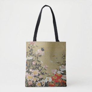 芍薬群蝶図 Shakuyaku Guncho-zu (Butterflies and Peonies トートバッグ