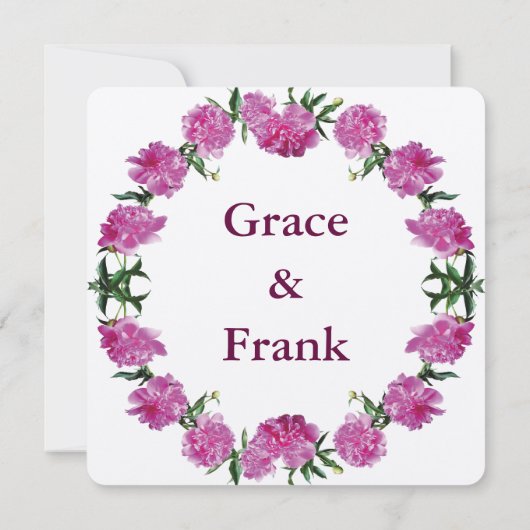 芍薬。 セーブザデート (裏面)