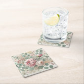 芍薬 ドラマ ペーパー＆パーティプレート スクエアペーパーコースター (インサイチュ)