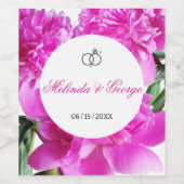 芍薬 ワインラベル (シングルラベル)