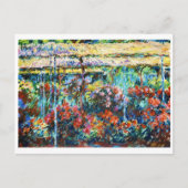 芍薬、1887年 クレード・モネ 冷たい、古い、巨匠 ポストカード (正面)