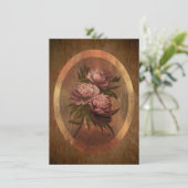 芍薬 4 x 5.6" 招待状 (スタンド正面)