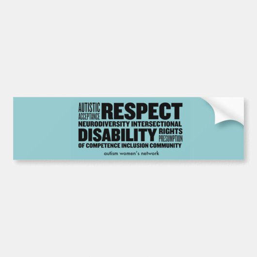 芒の単語の雲のバンパーステッカー バンパーステッカー (正面)