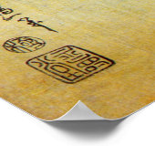 芙蓉に雀,北斎ハイビスカス・ムタビリスとスパラウ,北斎市 ポスター (角)