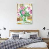 芙蓉の花束の静物画 キャンバスプリント (インサイチュ (寝室))