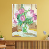 芙蓉の花束の静物画 キャンバスプリント (インサイチュ (リビング))