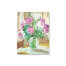 芙蓉の花束の静物画