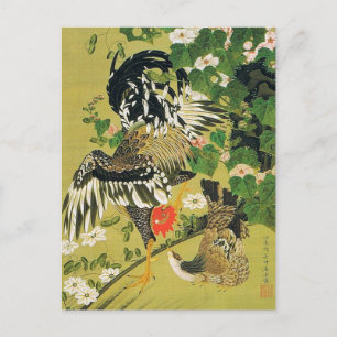 芙蓉絵画宗慶図伊藤若冲 ポストカード