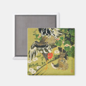 芙蓉絵画宗慶図伊藤若冲 マグネット (正面/裏面)