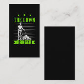 芝おもしろい刈りユーモア地紙の清掃員 名刺 (正面/裏面)