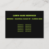 *～*芝モダン気に生の草 名刺 (裏面)