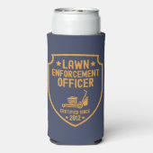 芝刈おもしろいりパパヤードワークパパジョーク スリム缶クーラー (Seltzer裏面)