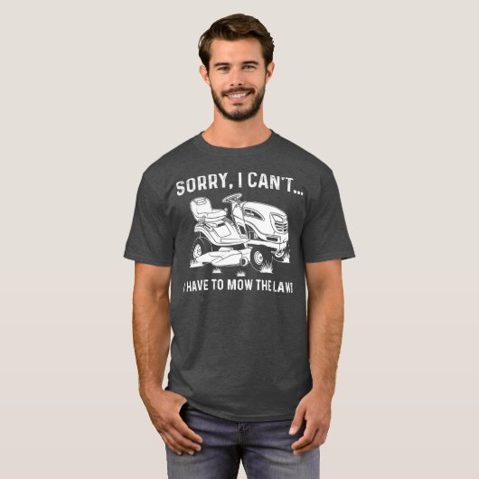 芝刈りおもしろいギフト男性女性芝刈りファーム Tシャツ (正面フル)