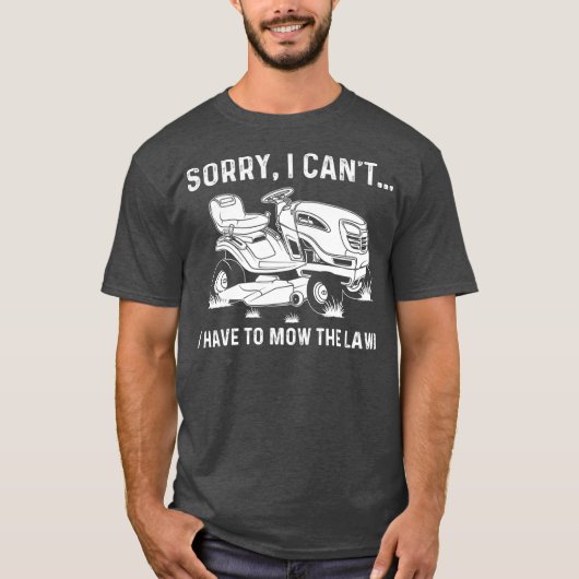 芝刈りおもしろいギフト男性女性芝刈りファーム Tシャツ (正面)