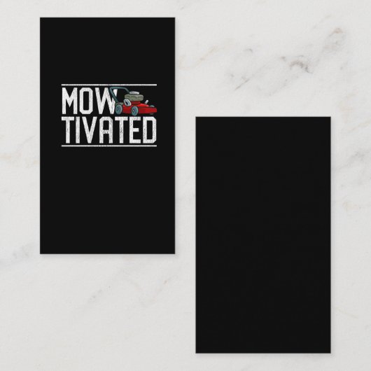 芝刈りおもしろいギフト芝刈り機芝刈り機 名刺 (正面/裏面)