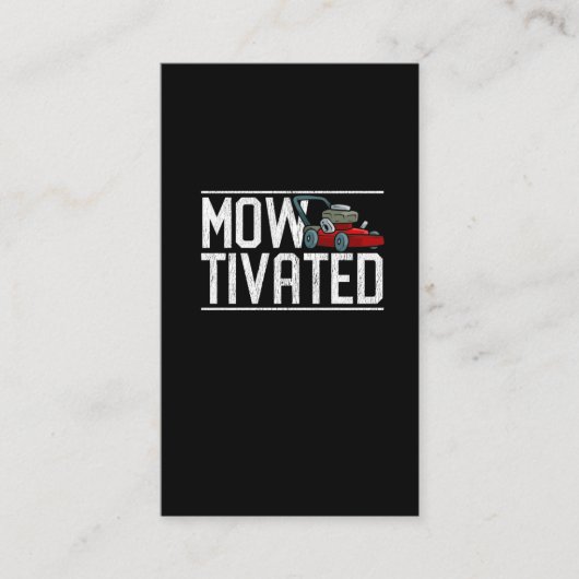 芝刈りおもしろいギフト芝刈り機芝刈り機 名刺 (正面)