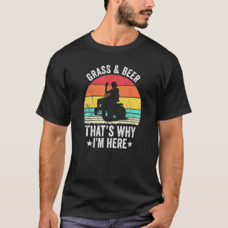 芝刈りとビール Tシャツ