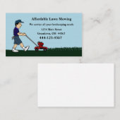 芝刈りと造園名刺 名刺 (正面/裏面)