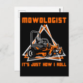 芝刈りの管理者のユーモア ポストカード (正面/裏面)