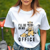 芝刈りアライグマおもしろい Tシャツ
