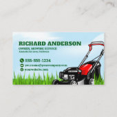 芝刈りガーデナー及びメンテナンス用名刺 名刺 (裏面)
