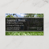 芝刈りガーデナー/造園名刺 名刺 (裏面)