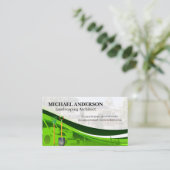 芝刈りガーデンのツール | 住宅景観 名刺 (スタンド正面)