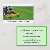 芝刈りガーデン気に100のパーソナライズド 名刺 (正面/裏面)