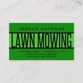 芝刈りグリーンビジネスカード 名刺 (正面)