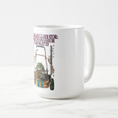 芝刈りグレイジエイターTシャツ コーヒーマグカップ (正面右)