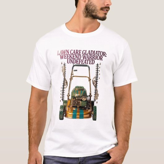 芝刈りグレイジエイターTシャツ Tシャツ (正面)