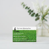 芝刈りサービスクラシック名刺 名刺 (スタンド正面)