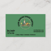 芝刈りサービス会社 名刺 (正面)