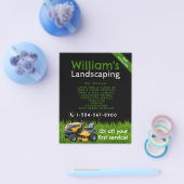 芝刈りサービス芝刈り気に造園 チラシ (シングル)