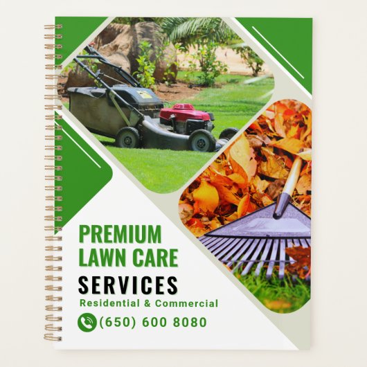 芝刈りサー気にビスプランナー造園 プランナー手帳 (正面)