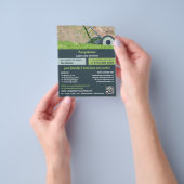 芝刈りシーン、芝生サー気にビス チラシ (手)