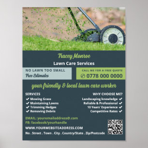 芝刈りシーン、芝生サー気にビス ポスター