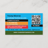 芝刈りシーン、芝生サー気にビス 名刺 (裏面)