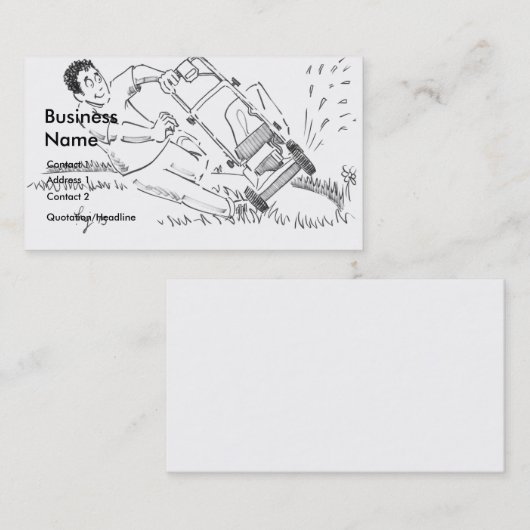 芝刈りスケッチ名刺 名刺 (正面/裏面)