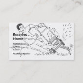 芝刈りスケッチ名刺 名刺 (正面)